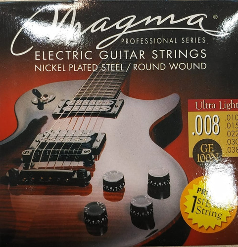 Cuerdas Magma Encordado Guitarra Electrica 08 Ge100n