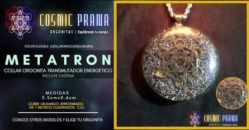 3 Orgonitas Dije Tetragramaton Y Metatron + Triqueta Celta
