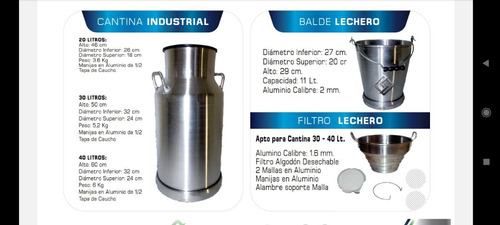Imagen 3 de 5 de Filtro De Leche En Aluminio Para Cántaras