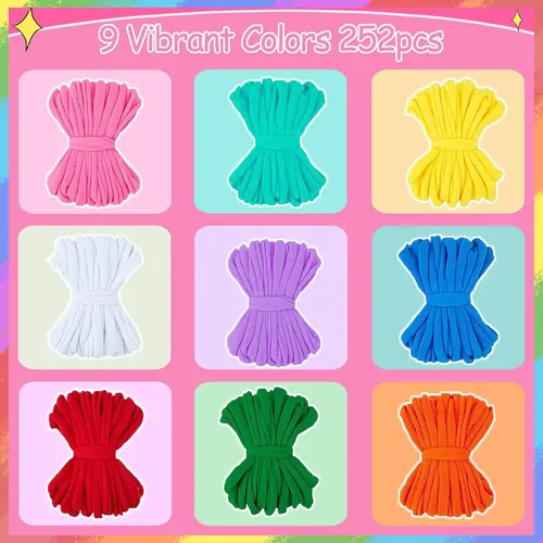 Homewit Marco De Telar Para Niños | Set De Manualidades Con Agujas E Hilos | Ideal Para Pulseras, Monederos Y Creatividad Sin Límites