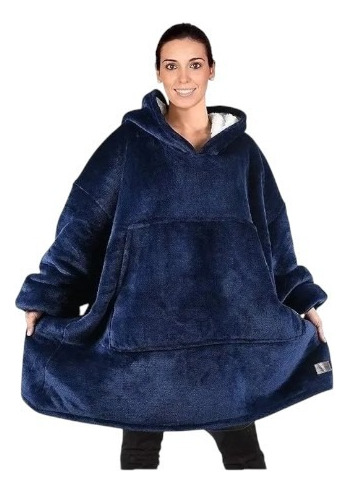 Maxipoleron Sudadera Con Capucha Para Mujer De Polar Sherpa + Pantuflas Suave Calienta Rapido Invierno Regalo Mama Dia De Las Madre Manta De Sherpa