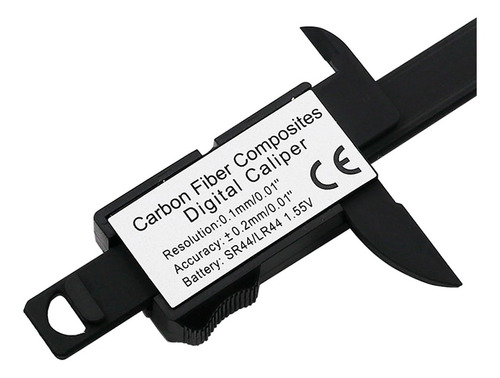 Calibrador Vernier Digital 10 Cm Fibra Carbono Pie De Rey