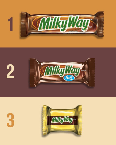 Imagen 2 de 2 de Milky Way Fun Size 6 Barras De Chocolate Con Caramelo 95.3 G