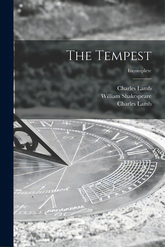 The Tempest; Incomplete, De Lamb, Charles 1775-1834. Editorial Legare Street Pr, Tapa Blanda En Inglés