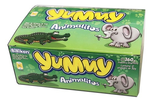 Billiken Yummy Gomitas Animalitos caja 12 unidades