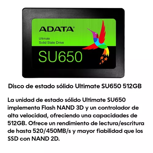 Disco SSD Adata 512GB SU650