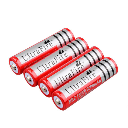 4pc Ultrafire 3000mah 3.7v Del Li-ion 18650 Batería Recargab