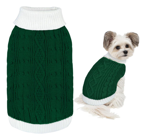 Goyoswa Dog Christmas Sweater Knited Turtleneck Sweater Call