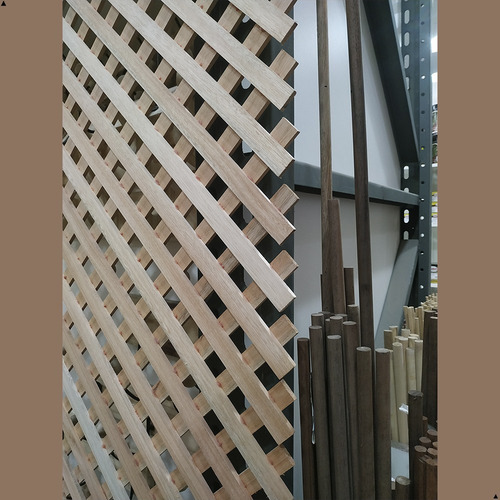 Imagen 3 de 7 de Panel Decorativo Trilach Entramado Madera Eucalipto 30-30