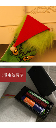 2 Pcs Saco De Doces Para Meias Brilhantes Grinch De Natal
