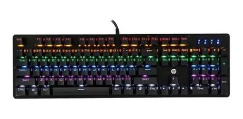 Teclado Mecanico Gamer Rgb Hp Gk100 Español - Revogames