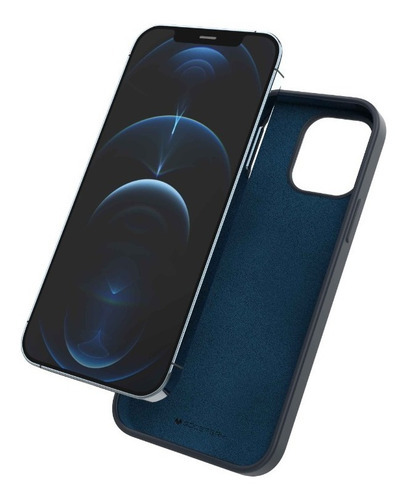 Imagen 5 de 5 de Funda Anticaida Silicon Y Microfibra Antirayones Para iPhone