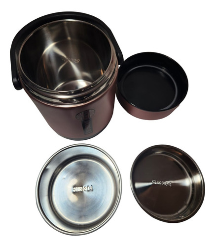 Lunchera Vianda Conservadora Redonda Térmica Acero Inox 1.6l