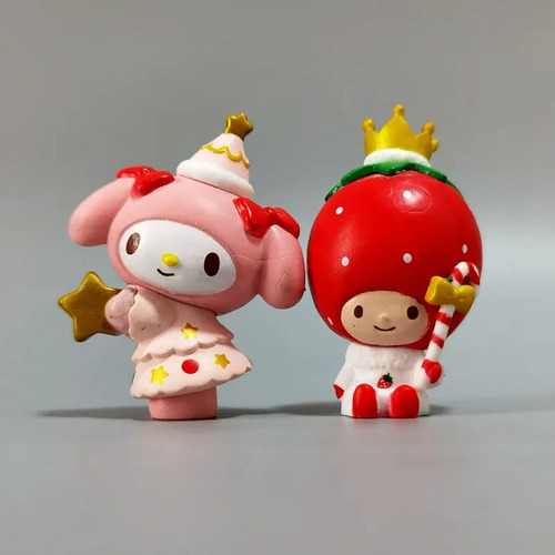 Set 6 Figuras Sanrio Colección Completa Kuromi Cinnamorroll