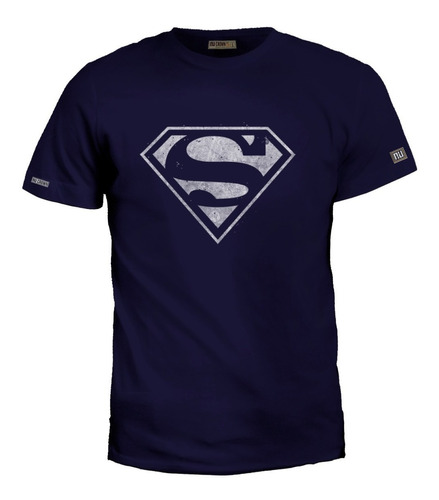 Camiseta 2xl - 3xl Logo Superman Dc Comics Hombre Zxb 