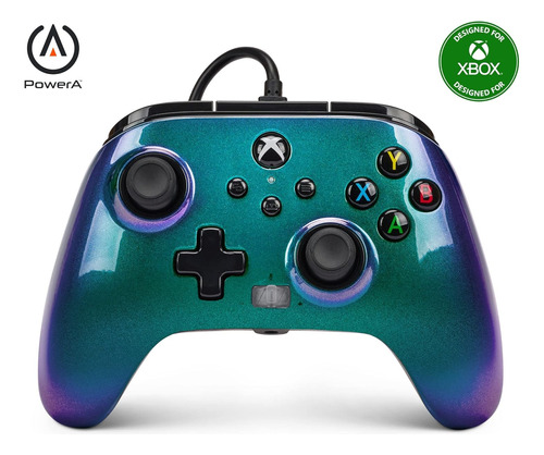 Control Alambrico Xbox One Win10 Powera Nebula Licenciado 