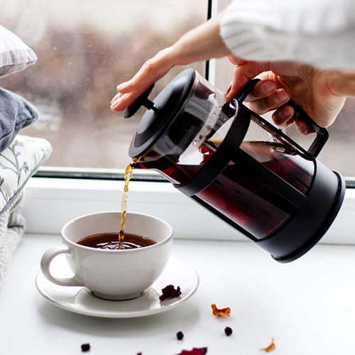 Imagen 4 de 6 de Cafetera Prensa Francesa De Vidrio 850ml Con Embólo