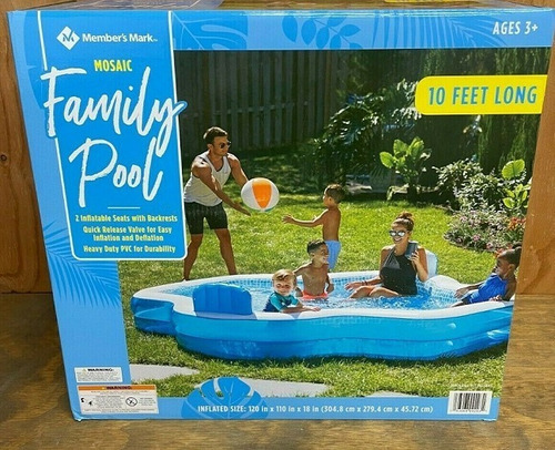 Members family pool - 1000 L - Azul - Caja