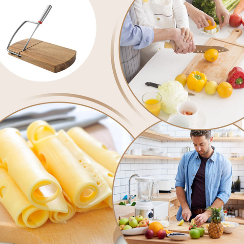 . Tabla For Cortar Queso De 9,2 X 8,4 Pulgadas. Rebanador