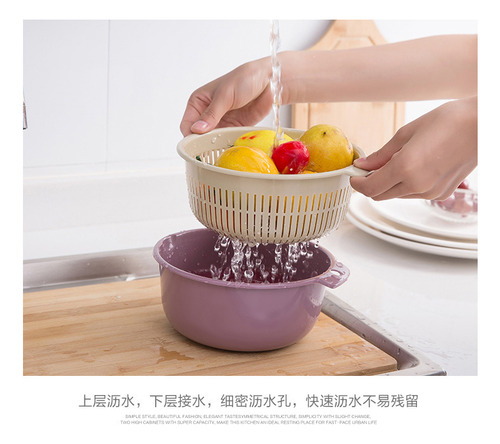 Juego De Coladores Y Coladores De Cocina De Doble Capa