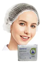 Comprar Cofia Gorro Cubrepelo Plisado Desechable Demeva 100 Piezas Fragancia Blanco