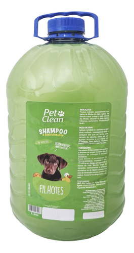 Shampoo Condicionador 5 Litros Cachorros E Gatos Filhotes