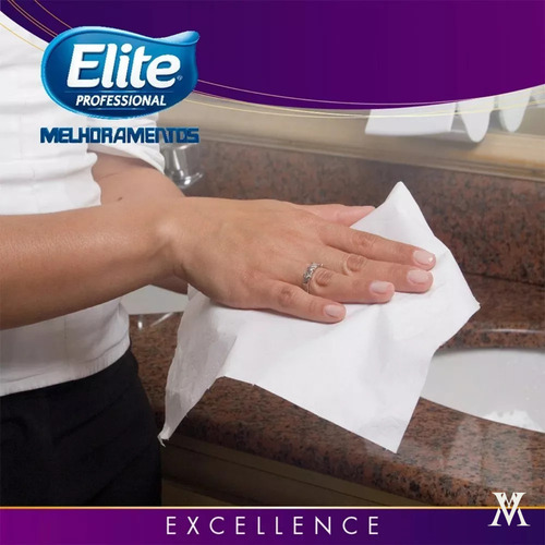 Kit 10 Papel Toalha Elite Interfolhado Tripla C/1500 -207243