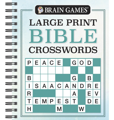 Libro Brain Games - Large Print Bible Crosswords - Public...