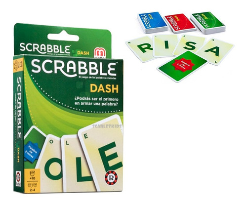 Scrabble Dash Naipes Juego De Mesa Mattel Cartas Scarlet