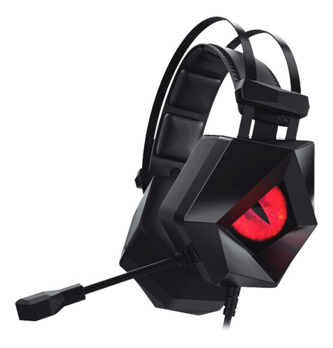 Headset Gamer Hoopson F-201-vm P2 + Usb Led Vermelho