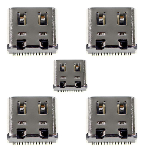 5 Conectores De Carga Gold Tipo C Para Controle De Ps5