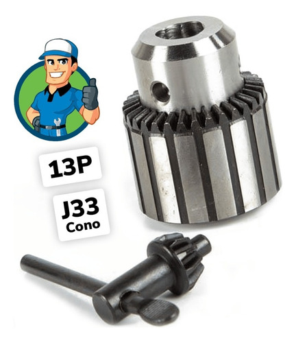 Mandril Profesional 13p Cono J33 Ø13mm. Dogo