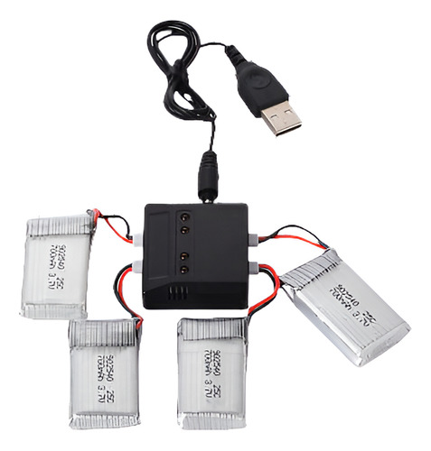 Cargador + 4pcs 3.7v Batería De Lipo De 700mah C 25 Para Mjx