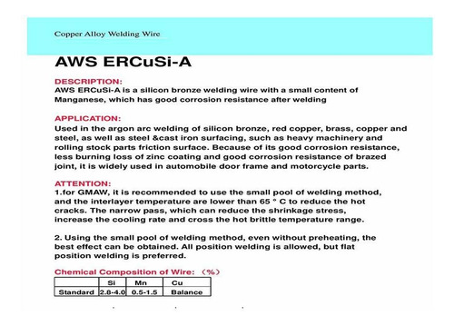 Ercusi-a Silicona Bronce Cobre Tig Soldadura 1 3 8  2