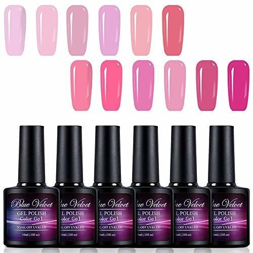 Esmalte - Gel Polish Set Blue Velvet 12pcs Soak Off Uv Led P