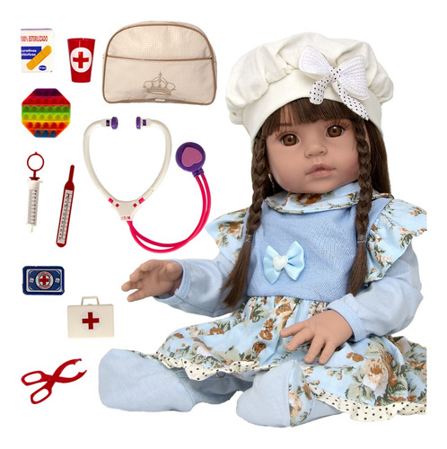 Boneca Baby Alive Menina Com Enxoval Completo Luxo Npk Doll