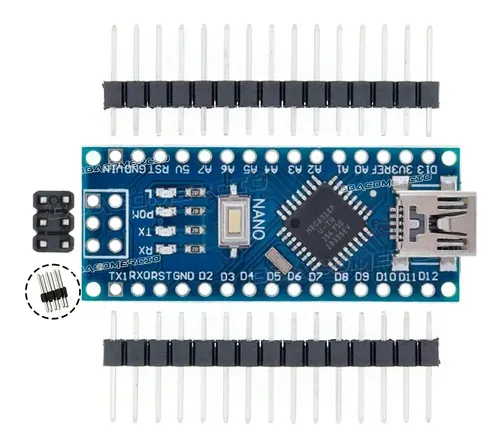 Kit 10 Placa Compatível Com Arduino Nano Com Conector V3 | Frete grátis