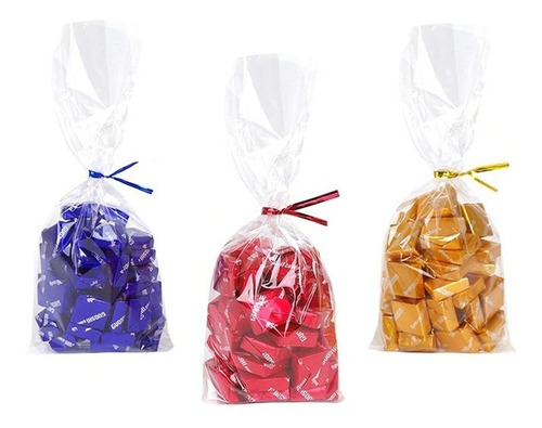 Imagen 2 de 10 de Bolsas Gruesas Celofán Transparentes Variados Tamaños (2mc)