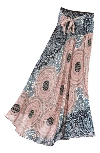 Bake Vestido Largo Con Falda Bohemia Hippie For Mujer, Ropa