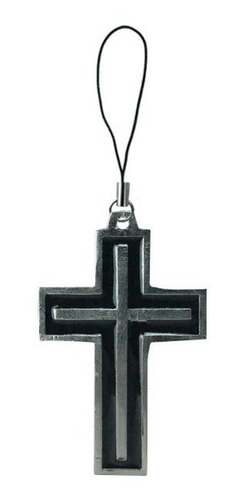 Imagen 3 de 3 de Hellsing Collar Dije Llavero Cruz Negra Alucard Victoria
