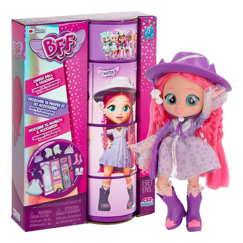 Cry Babies Bff Muñeca Katie Con Sorpresas, 20 Cm Temporada 1