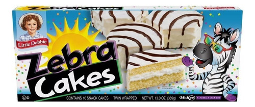 Zebra Cakes Little Debbie 10 Piezas Importado