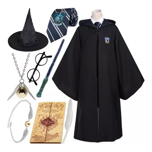 Capa Mágica Harry Potter Cos Hermione Kit De 9 Fantasias