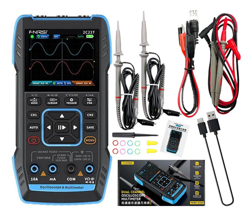 Multímetro - Osciloscopio Digital Portátil 2c23t- 2 Ch- 3en1