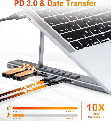 Base Usb C Para Portátil, Base Usb C Para Tablet...
