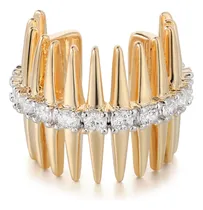Comprar Vacrona Aretes De Oreja De Oro Para Mujer, Chapados En Oro .