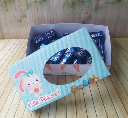 Imagem 5 de 5 de 10 Caixas Para Bombons/chocolates/trufas Feliz Páscoa