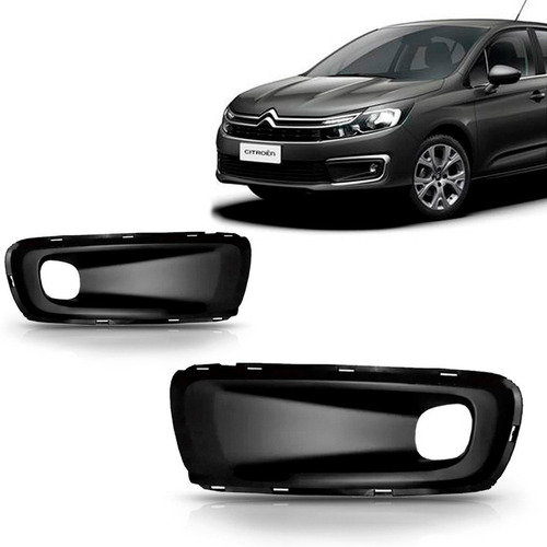 Grade Moldura Milha Citroen C4 Lounge 2019 2020 Com Furo