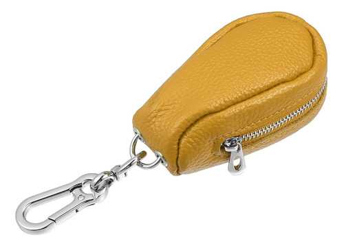 Oval Universal Remote Car Key Case Zipper Bag With Key Chain