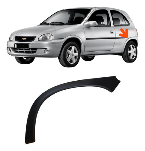 Fender Moldura Guardabarro Trasero Chevrolet Corsa 3 Ptas C